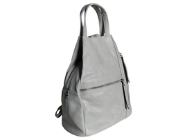 Damski, Plecak Modny Worek Na Ramię, Skóra Ekologiczna 6 Kieszeni, Szary
