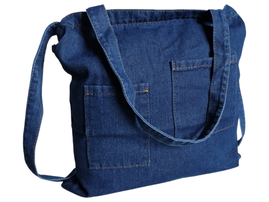 Torebka Damska Jeans, Worek Listonoszka Na Ramie Jeansowa Torba Materiałowa