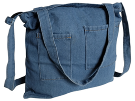 Torebka Damska Jeans, Worek Listonoszka Na Ramie Jeansowa Torba Materiałowa