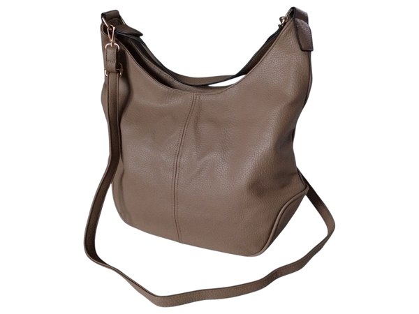 Torba Shopper, Torebka Damska Na Ramię, Duża Komora Z Przegrodą, Khaki
