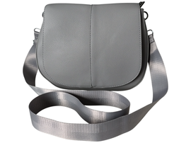 Torebka Damska, Mała Listonoszka na Ramię Szara, Miejska