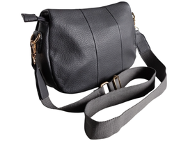 Torebka Damska, Miejska Mała Listonoszka na Ramię, Kolor Szary