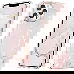 ETUI DO APPLE IPHONE 13 PRO MAX 6.7" WZMOCNIONE SILIKONOWE RÓŻOWY MARMUREK