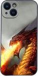 ETUI OCHRONNE APPLE IPHONE 13 SZARE SMOK OGIEŃ CASE  A2482