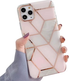 ETUI APPLE IPHONE 13 RÓŻOWY SZARY ZŁOTY CASE OCHONNY A2482