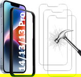 SZKŁO HARTOWANE APPLE IPHONE 14 SOLIDNE A2882 3 SZTUKI +ZESTAW DO MONTAŻU