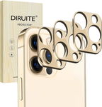 3x METALOWA ZŁOTA OCHRONA NA OBIEKTYW APPLE IPHONE 12 PRO 6.1"