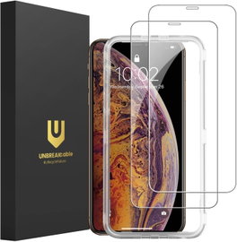 2x SZKŁO HARTOWANE DO APPLE IPHONE XS MAX WYSOKA OCHRONA +RAMKA DO MONTAŻU
