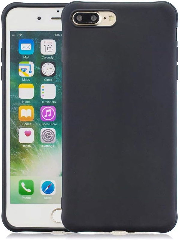 ETUI APPLE IPHONE 7 Plus/8 Plus CASE SILIKONOWY CZARNY MATOWY CIENKI