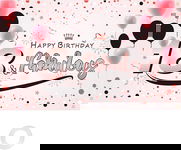 BANER URODZINOWY 18 180x115cm TŁO ZDJĘCIA RÓŻOWY