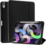CZARNE ETUI IPAD AIR 4/5 GEN 10.9 CALA Z KLAPKĄ MIEJSCE NA RYSIK