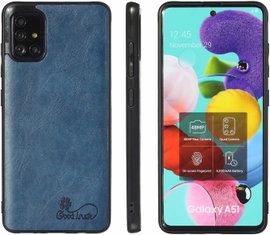 ZESTAW ETUI SAMSUNG GALAXY A41 GRANATOWE EKOSKÓRA +SZKŁO HARTOWANE SM-A415F