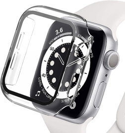 ETUI NA SMARTWATCH APPLE WATCH SERII 7 45mm PRZEZROCZYSTA OBUDOWA ZE SZKŁEM