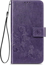 ETUI POKROWIEC OPPO A2 5G CASE ZAMYKANY Z KLAPKĄ FIOLETOWY MIEJSCE NA KARTY