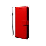ETUI Z KLAPKĄ DO LG K52/K62/Q52 6.60" CASE CZERWONY Z EKOSKÓRY ELEGANCKI