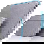 ETUI POKROWIEC NA LAPTOP TABLET NOTEBOOK SZARY DO 13,3" POJEMNA +TORBA