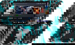 ETUI FUTERAŁ NA VALVE STEAM DECK 2021 SILIKONOWY NIEBIESKI CZARNY CASE