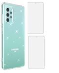 ETUI SAMSUNG GALAXY A32 5G/M32 5G PRZEZROCZYSTE BROKATOWE 2xSZKŁO HARTOWANE