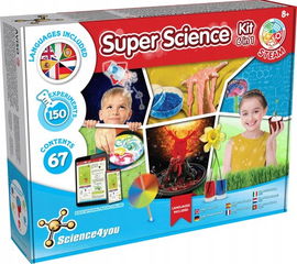 Science4you Zestaw naukowy 6w1 Super Science Kit eksperymenty edukacyjne