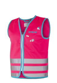 Kamizelka odblaskowa dziecięca Wowow Crazy Monster S różowa