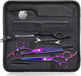 Nożyczki fryzjerskie zestaw JASON do strzyżenia i cieniowania włosów 6,5"