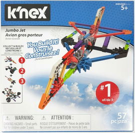 K'NEX Jumbo Jet konstrukcyjny samolot odrzutowiec zestaw dla dzieci 5+
