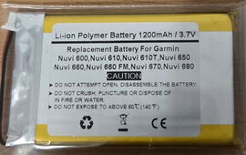 Bateria zamienna 1200mAh 3.7V do Garmin Nuvi 600 610 650 660 670 680