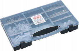 Zestaw śrub gwoździ i kołków BLACK+DECKER 560 szt organizer