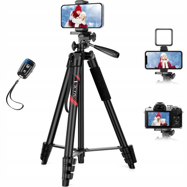 Statyw Tripod Victiv P25 162 cm czarny z pilotem do telefonu i aparatu