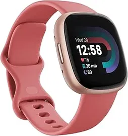 Smartwatch inteligentny zegarek Google Fitbit Versa 4 różowy