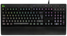 Klawiatura membranowa Logitech G213 czarny QWERTZ niemiecki