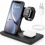 Ładowarka bezprzewodowa, stacja ładująca 3 w 1 15 W Qi Fast DO APPLE