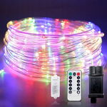 ŁAŃCUCH WĄŻ SZNUR ŚWIETLNY LED ZEWNĘTRZNE 15 M 200 LED MULTIKOLOR
