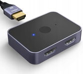 Przełącznik HDMI 2.1 AGFINEST, 8K/4K HDMI, 2 w 1 dwukierunkowy przełącznik