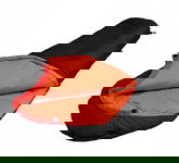 Śpiwór Bessport ORANGE-RED 70 cm x 230 cm