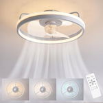 Wentylator sufitowy Baerolc z oświetleniem 50 cm, lampa sufitowa