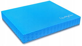 Mata do ćwiczeń Quality Den 40 cm x 33 cm odcienie niebieskiego