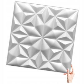 Kaseton Ścienny Sufitowy 3D Biały Panele Ścienne 50x50 0,25m2 ONYX