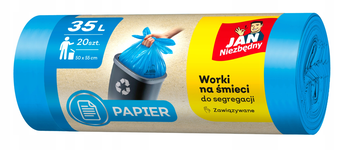 Jan Niezbędny Worki Na Śmieci 35L 20X Niebieskie