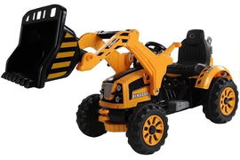 Koparka Traktor na Akumulator z Ruchomą Łyżką 2x45W 2x6V Pomarańczowy