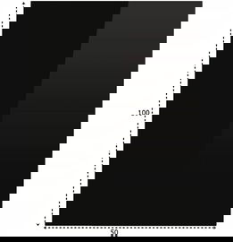 Podstawa szklana hartowana - szyba pod Piec lub Kominek 100x50 cm Blacha CZARNA