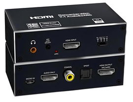 Ekstraktor HDMI 2.1 TOSLINK KONWERTER ATMOS 7.1 eARC HDCP 2.3 8K 4K 120Hz