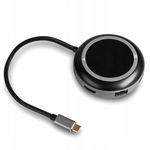 HUB USB-C - HDMI 2xUSB 3.0 PD LAN RJ45 + ŁADOWARKA BEZPRZEWODOWA INDUKCYJNA