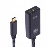 ADAPTER KABEL PRZEWÓD DISPLAYPORT USB-C THUNDERBOLT MACBOOK PLECIONKA 8K 4K