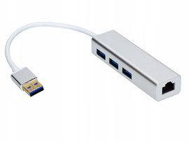 ADAPTER USB 3.0 LAN RJ45 + HUB 3xUSB GIGABIT Mac