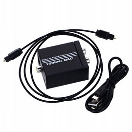 KONWERTER OPTYCZNY TOSLINK COAXIAL NA 2x CINCH RCA ADAPTER PRZEJŚCIÓWKA AUX