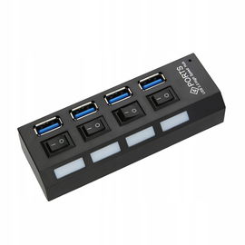 HUB USB 3.0 4 Porty x4 ROZGAŁĘŹNIK Rozdzielacz