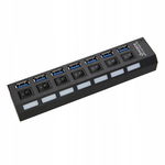 HUB USB 3.0 7 Portów x7 ROZGAŁĘŹNIK Rozdzielacz