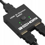 SWITCH HDMI 2.0 2x1 SPLITTER 1x2 Rozdzielacz Przełącznik 4K/60Hz - PAWONIK
