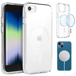 Etui iPhone 7/8/SE2020/2022 Obudowa Magsafe Clear Case Magnetyczne Ochrona